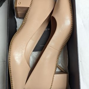 COACH WILLA 45 LEATHER PUMP